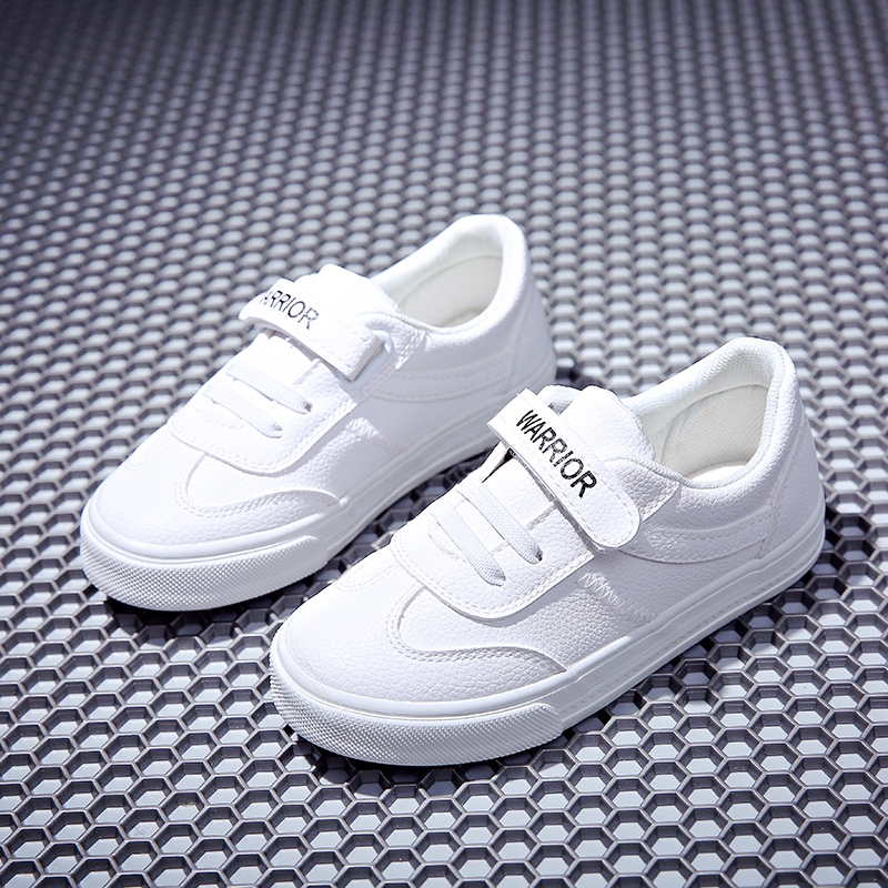 Huili children's shoes, children's canvas shoes, spring new leather small white shoes, boys and girls' sports shoes, sneakers, students' board shoes