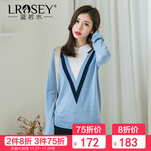 胖妹妹2018秋冬季新款特大码女装韩版翻领毛衣微胖mm针织衫240斤图片
