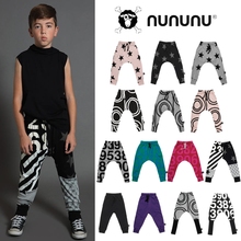 亲子款 现货 星星圆圈数字拼接超薄垮裤 19春夏 不退货 正品 NUNUNU