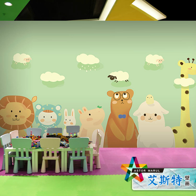 童装店壁纸儿2018新款
