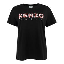 KENZO/高田贤三 女士黑色棉质简约字母LOGO短袖T恤图片
