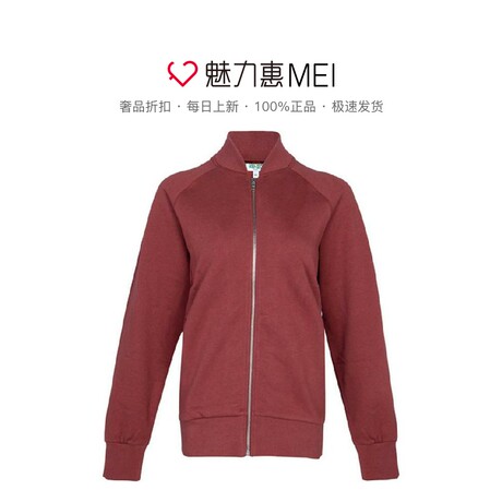 KENZO/高田贤三 女士红色棉质拉链开襟羊毛衫商品大图