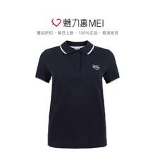 KENZO/高田贤三 女士蓝色刺绣虎头图案装饰短袖POLO衫图片