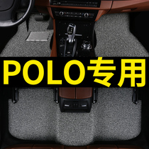 18款上海大众新波罗polo菠萝原装两厢车垫子丝圈专用汽车脚垫女士