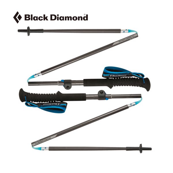 Black Diamond黑钻bd Z-Poles碳素杆可折叠可调节徒步手杖112176