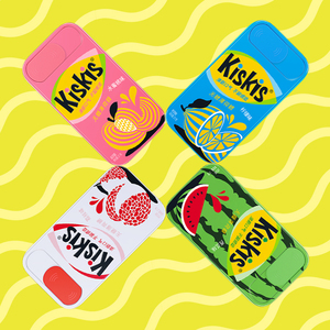 酷滋KisKis无糖薄荷糖接吻糖高颜值铁盒装