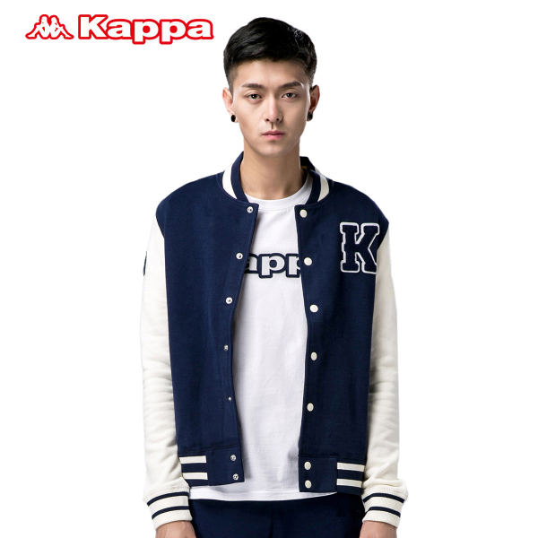 [清]Kappa 男运动服卡帕卫衣运动外套针织开衫棒球服|K0412WK10