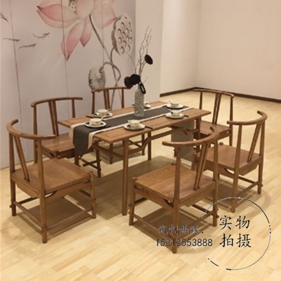 新中式样板房餐桌椅爆款