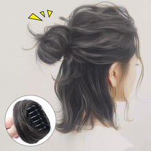 真发丸子头假发女花苞头古装 发圈盘发器汉服发包抓夹半丸子头发饰