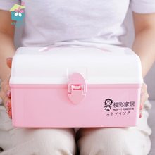 首饰化妆盒 儿童玩具收纳箱 渔具盒 手提实色塑料盒 可拆格收纳盒
