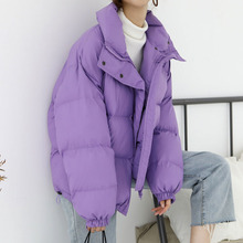 棉服外套韩版冬季女装反季加厚短款棉袄宽松bf学生面包服棉衣冬装图片