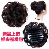 假发女发包头花饰品盘发蓬松花苞头爪夹卷发包造型盘发器丸子头