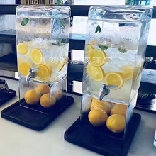 冷水壶饮料罐 包邮 带水龙头 8升高档无铅加厚玻璃果汁罐果汁鼎