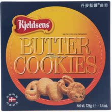 包邮 早餐 零食 丹麦进口 Kjeldsens 蓝罐 曲奇 125g 盒装