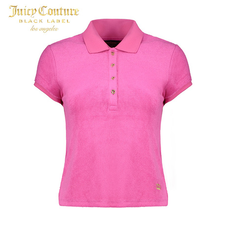 Juicy Couture简约百搭小毛圈布POLO衫商品大图