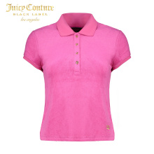 Juicy Couture简约百搭小毛圈布POLO衫图片