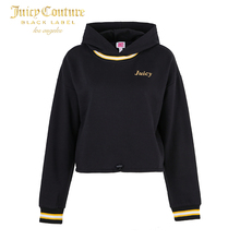 Juicy CoutureLOGO图案条纹装饰连帽卫衣上衣图片