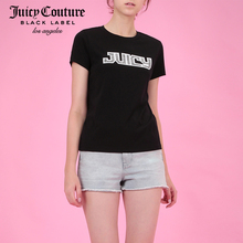 [现货]Juicy Couture2018新款简约百搭JUICY装饰圆领短袖T恤女图片