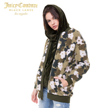 Juicy Couture2018新款女士迷彩花朵图案人造羊羔绒外套图片