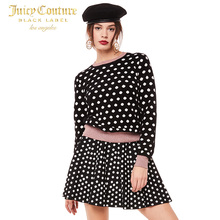 Juicy Couture女士时尚百搭波点图案长袖套头衫毛衣图片
