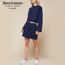 Juicy Couture2018新款女简约休闲侧边字母装饰长袖宽松套头衫图片