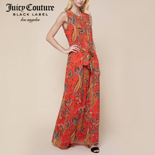 Juicy Couture2018新款优雅气质无袖超长连衣裙图片