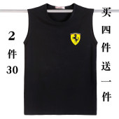 打底坎肩青年宽松型 t恤男加肥加大码 运动背心纯棉无袖 夏季男士