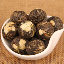茉莉花茶龙珠纯手工普洱小沱茶古树茶纯料生茶 精致手工花草普洱