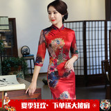 旗袍春夏2019新款女传统长款优雅传统老上海端庄大气中国风长袖季