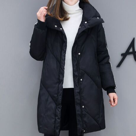 棉袄大码女装羽绒棉服中长款棉衣2018新款韩版宽松胖妹妹冬季外套商品大图