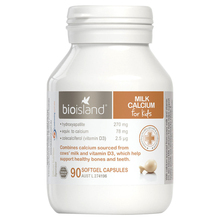 Bio island婴幼儿童乳钙90粒 澳洲原装进口儿童补钙液体钙片胶囊
