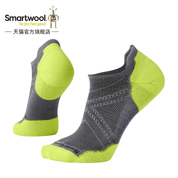 美国Smartwool专业跑步袜户外袜 男士运动袜短袜速干女马拉松袜子