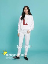 SPELL EDIT 18春chic白色宽松牛仔裤 即发 正品 韩国代购