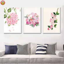月季海棠绣球花 diy数字油彩画小清新植物花卉手工填色数码油画