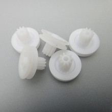 带齿皮带轮 15mm*2 塑料皮带轮 diy滑轮配件 背带10齿齿轮配件