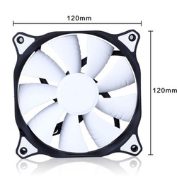 机箱风扇12CM12V超静音散热风扇大风量台式主机电源无灯风扇