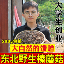 新货野生榛蘑干货500g 小鸡炖蘑菇 包邮 东北特产无根干香菇榛蘑丁