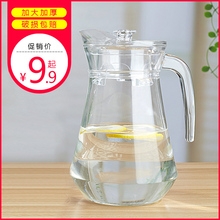凉水壶玻璃耐热高温凉水杯凉白开水壶冷水壶家用扎壶大容量鸭嘴壶
