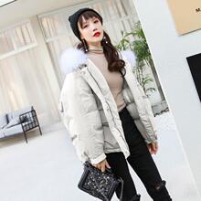棉衣外套韩版冬季女装反季加厚短款棉袄宽松bf学生大毛领面包棉服图片