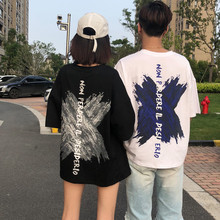 情侣装夏装2018新款韩版欧美潮牌短袖T恤女学生宽松大码半袖上衣