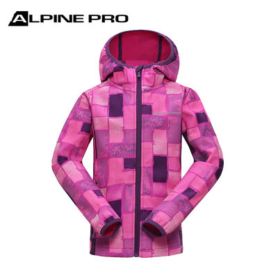 阿尔派妮AlpinePro儿童软壳户外防风保暖加厚软壳服单层冲锋衣