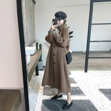 高冷系气质女装小清新加厚小个子赫本风呢子大衣港味毛呢外套秋冬图片