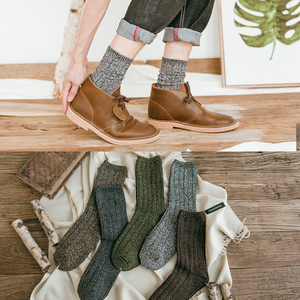 冬季纯棉毛线长袜