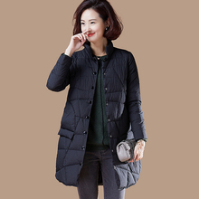 轻薄羽绒服女装中长款2018新款韩版潮品牌宽松大码时尚胖mm白鸭绒图片