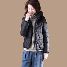 小棉袄短款加厚 2018冬装新款韩版女装棉服 宽松大码连帽棉衣外套图片
