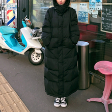 超长款过膝到脚踝羽绒服冬季女装2018新款韩版加厚白鸭绒羽绒服厚图片