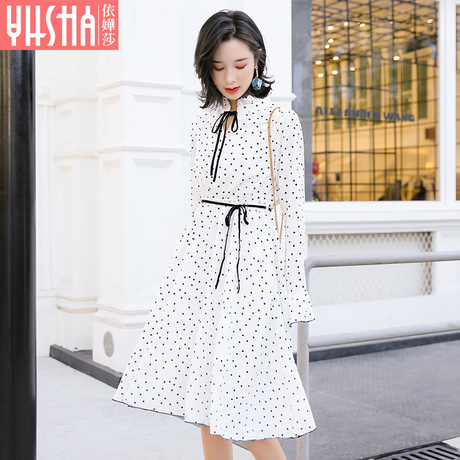 依嬅莎2018秋季女装连衣裙商品大图