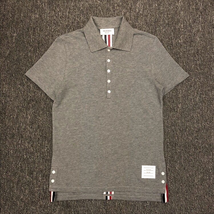 2019夏季新品 TB后背彩带POLO衫短袖T恤 修身版型 双珠地棉材质优惠券