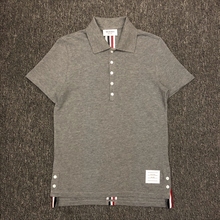2019夏季新品 TB后背彩带POLO衫短袖T恤 修身版型 双珠地棉材质