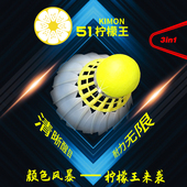 迪马斯三段式羽毛球D51型号耐打王防炫目正品12只装